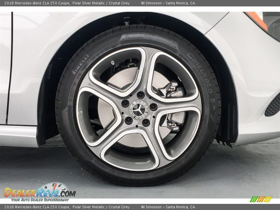 2018 Mercedes-Benz CLA 250 Coupe Polar Silver Metallic / Crystal Grey Photo #9