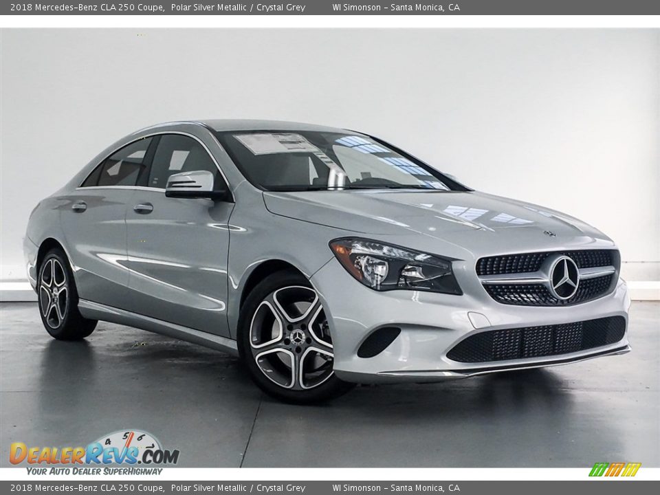 2018 Mercedes-Benz CLA 250 Coupe Polar Silver Metallic / Crystal Grey Photo #12