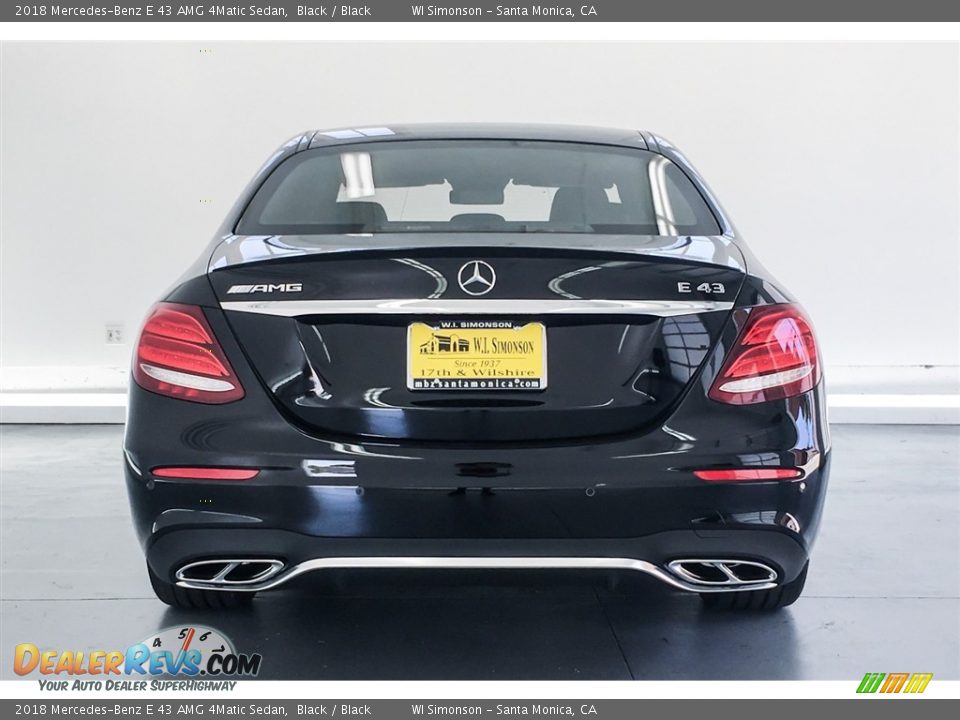 2018 Mercedes-Benz E 43 AMG 4Matic Sedan Black / Black Photo #3