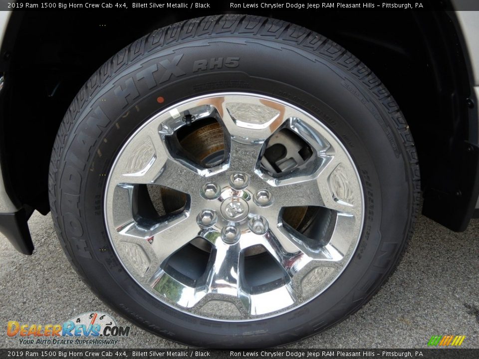 2019 Ram 1500 Big Horn Crew Cab 4x4 Billett Silver Metallic / Black Photo #10