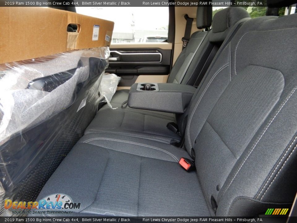 Rear Seat of 2019 Ram 1500 Big Horn Crew Cab 4x4 Photo #12