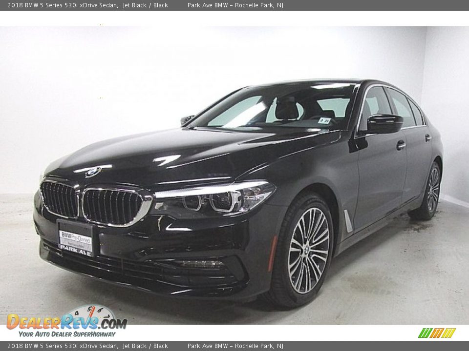 2018 BMW 5 Series 530i xDrive Sedan Jet Black / Black Photo #1
