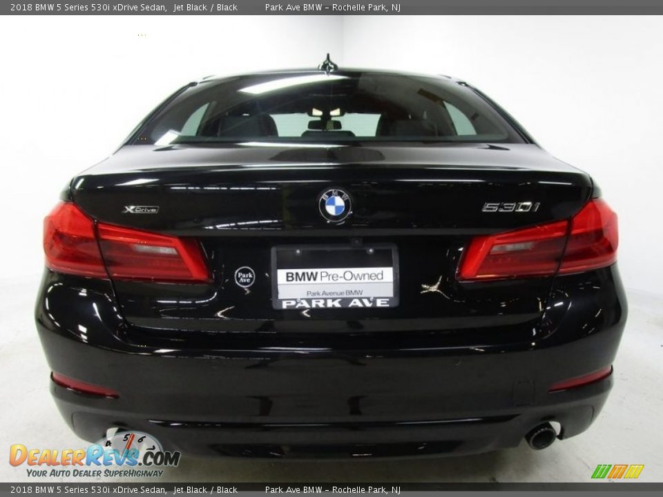 2018 BMW 5 Series 530i xDrive Sedan Jet Black / Black Photo #4