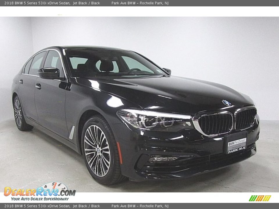 2018 BMW 5 Series 530i xDrive Sedan Jet Black / Black Photo #7