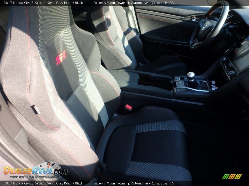 2017 Honda Civic Si Sedan Sonic Gray Pearl / Black Photo #10