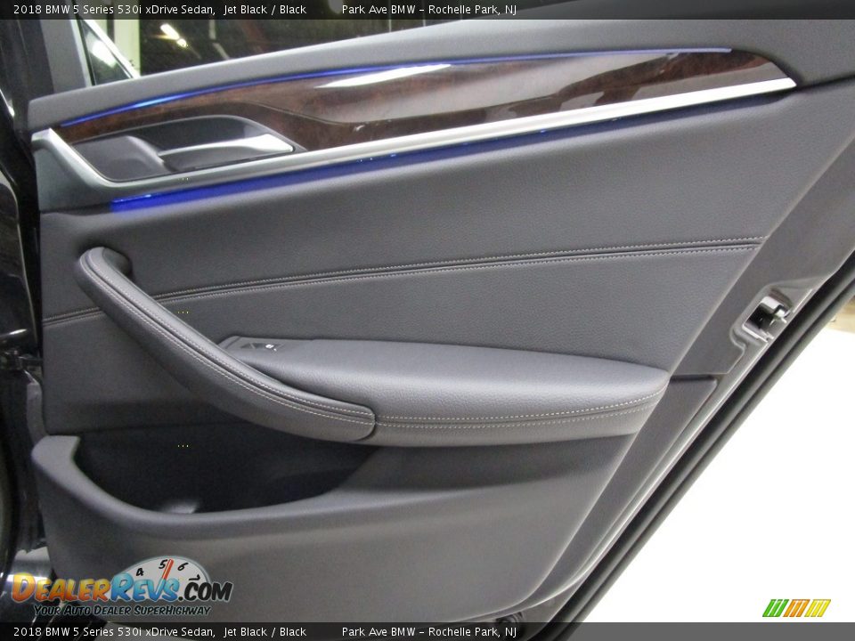2018 BMW 5 Series 530i xDrive Sedan Jet Black / Black Photo #19