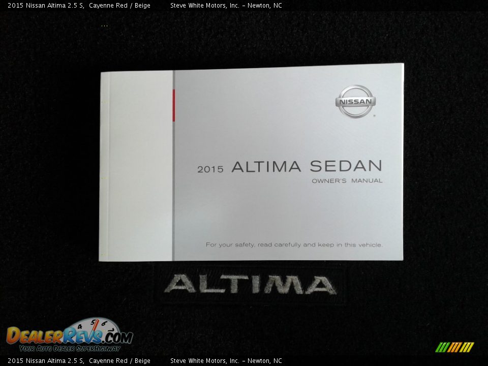 2015 Nissan Altima 2.5 S Cayenne Red / Beige Photo #25