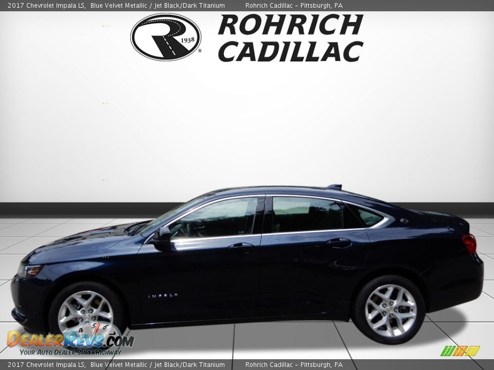 2017 Chevrolet Impala LS Blue Velvet Metallic / Jet Black/Dark Titanium Photo #2