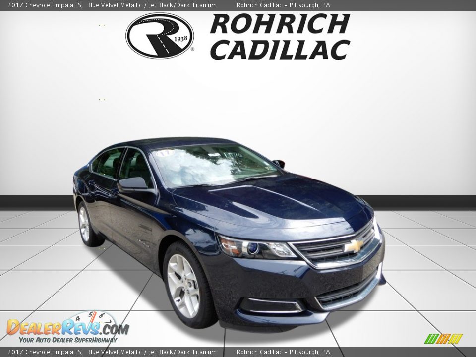 2017 Chevrolet Impala LS Blue Velvet Metallic / Jet Black/Dark Titanium Photo #7