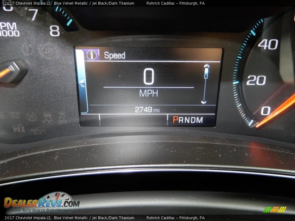 2017 Chevrolet Impala LS Blue Velvet Metallic / Jet Black/Dark Titanium Photo #25