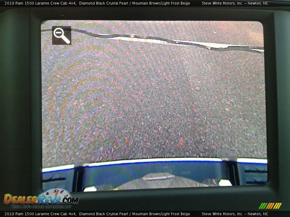 2019 Ram 1500 Laramie Crew Cab 4x4 Diamond Black Crystal Pearl / Mountain Brown/Light Frost Beige Photo #24