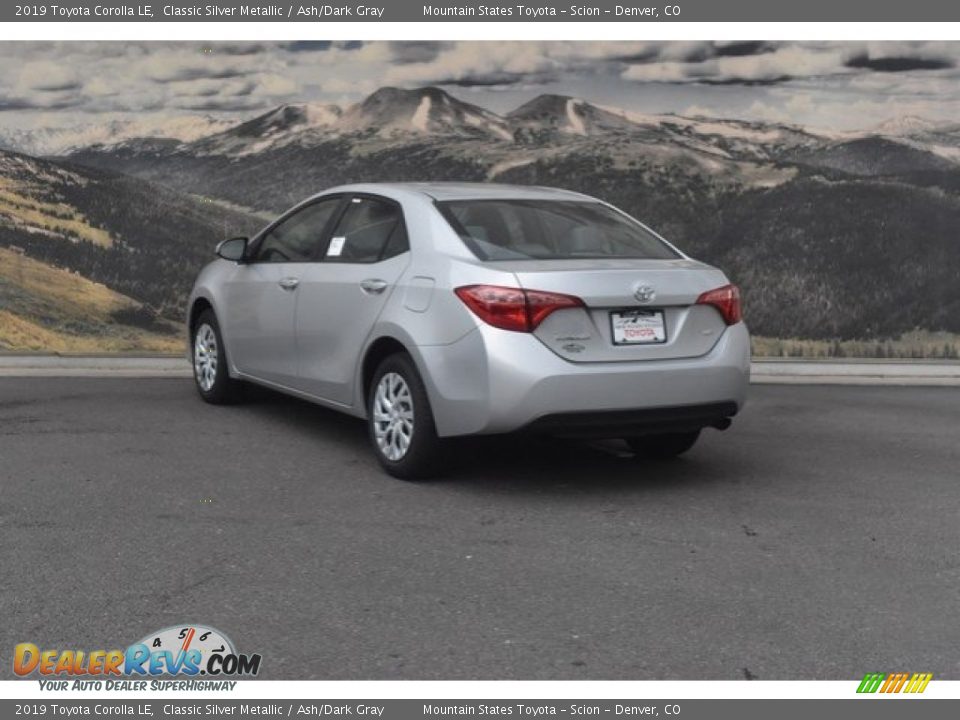 2019 Toyota Corolla LE Classic Silver Metallic / Ash/Dark Gray Photo #3