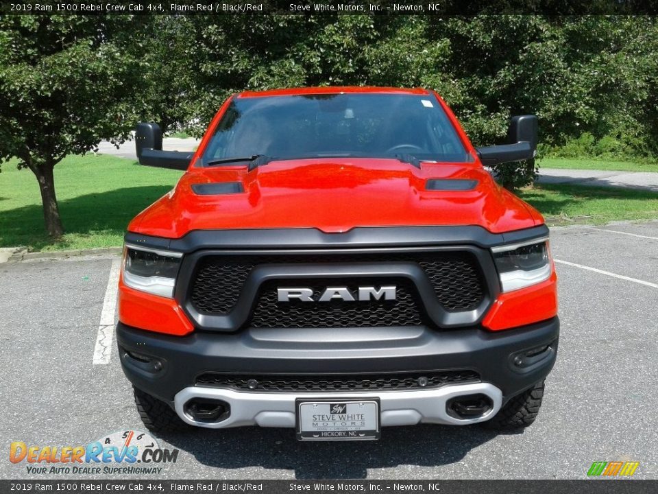 2019 Ram 1500 Rebel Crew Cab 4x4 Flame Red / Black/Red Photo #3