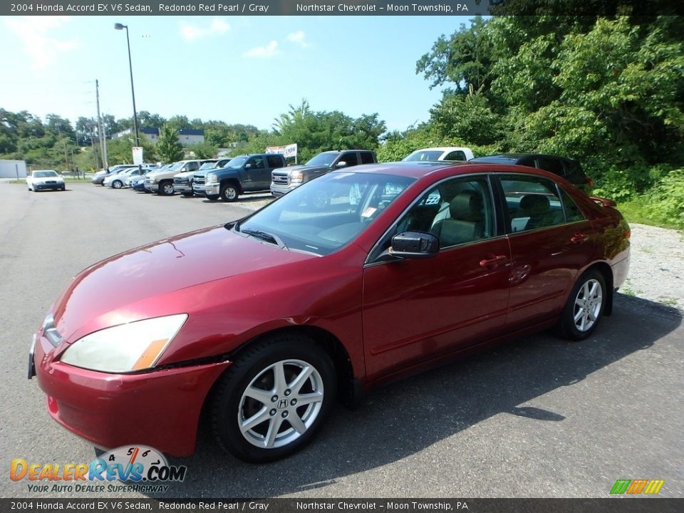2004 Honda Accord EX V6 Sedan Redondo Red Pearl / Gray Photo #1