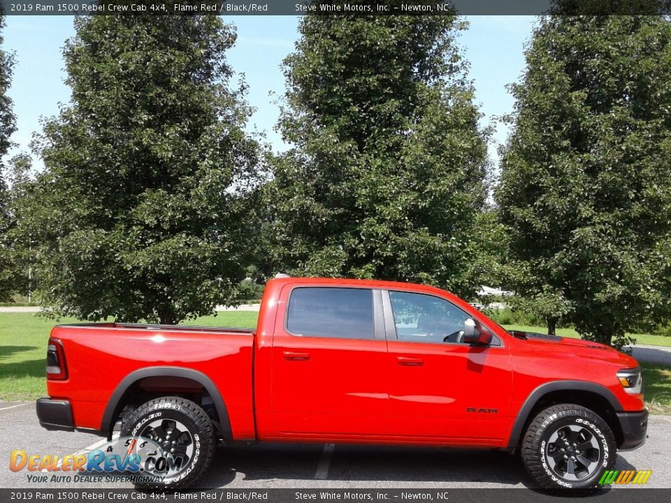 2019 Ram 1500 Rebel Crew Cab 4x4 Flame Red / Black/Red Photo #5