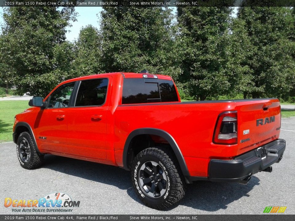 2019 Ram 1500 Rebel Crew Cab 4x4 Flame Red / Black/Red Photo #8