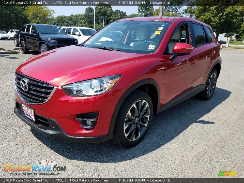 2016 Mazda CX-5 Grand Touring AWD Soul Red Metallic / Parchment Photo #3