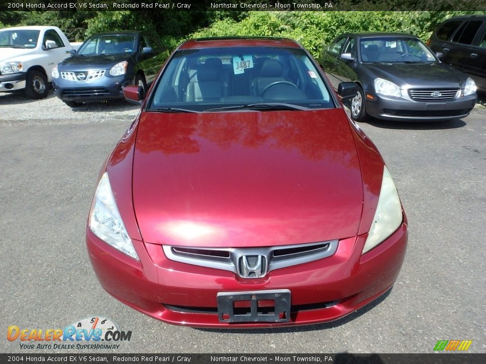 2004 Honda Accord EX V6 Sedan Redondo Red Pearl / Gray Photo #6