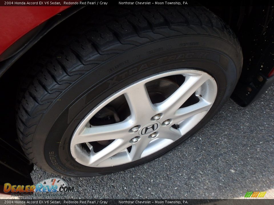 2004 Honda Accord EX V6 Sedan Redondo Red Pearl / Gray Photo #7