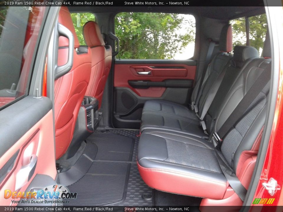 Rear Seat of 2019 Ram 1500 Rebel Crew Cab 4x4 Photo #11