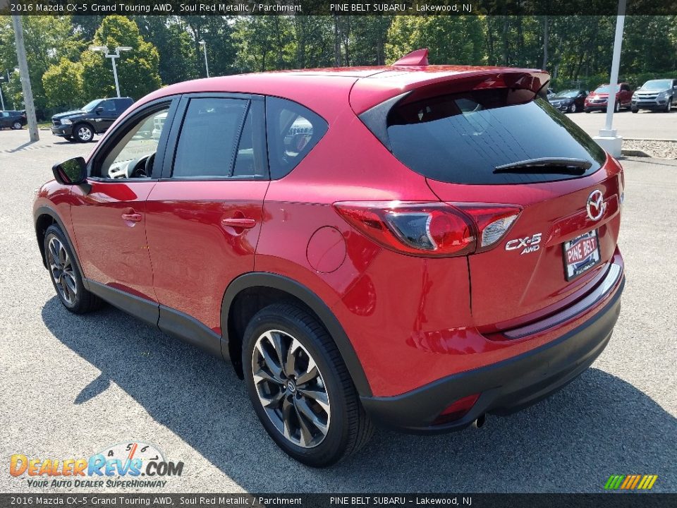 2016 Mazda CX-5 Grand Touring AWD Soul Red Metallic / Parchment Photo #5