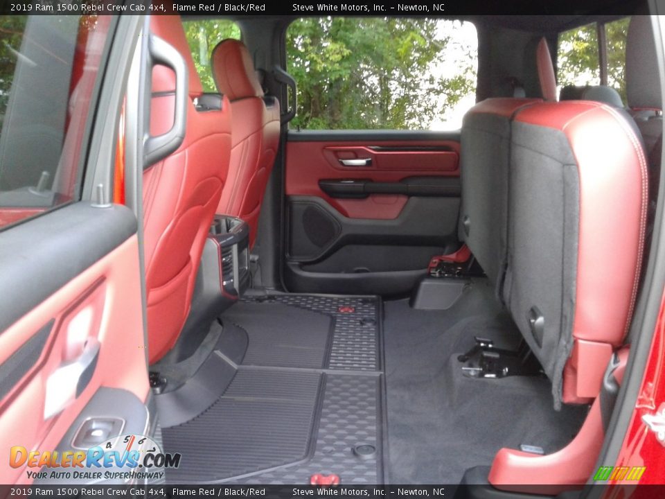 Rear Seat of 2019 Ram 1500 Rebel Crew Cab 4x4 Photo #12