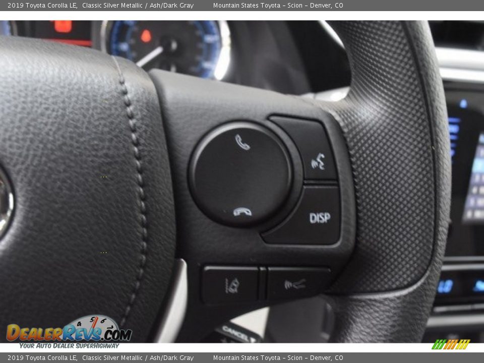 2019 Toyota Corolla LE Classic Silver Metallic / Ash/Dark Gray Photo #26