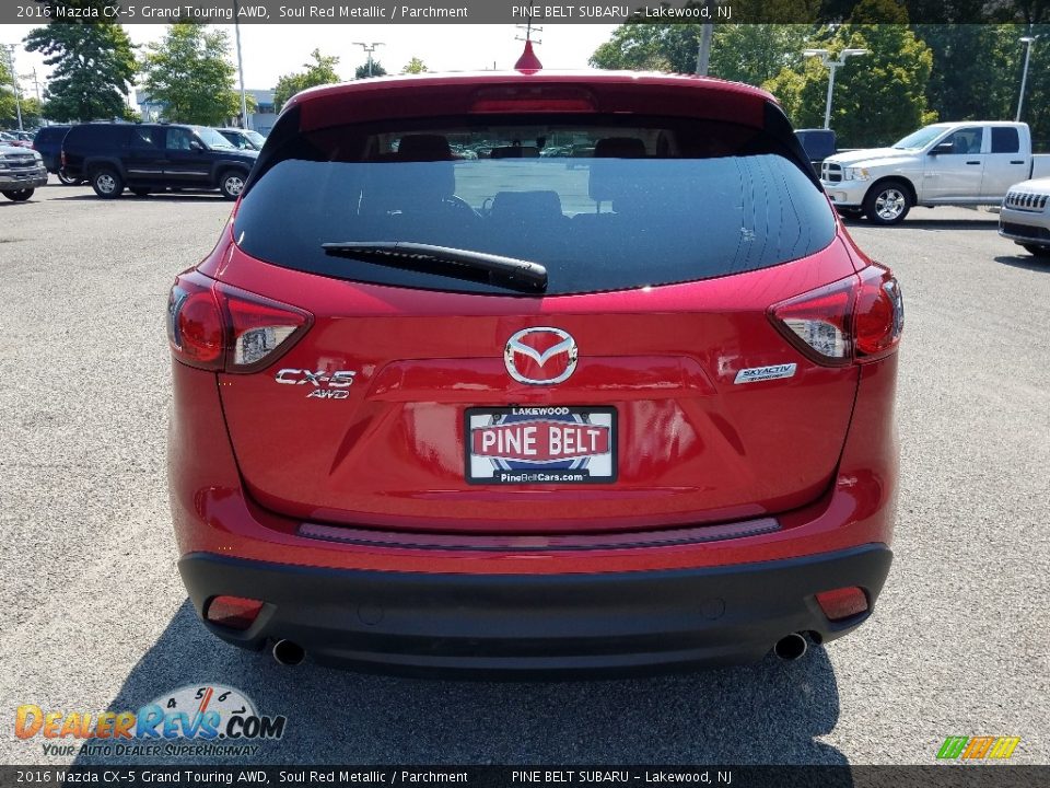 2016 Mazda CX-5 Grand Touring AWD Soul Red Metallic / Parchment Photo #6