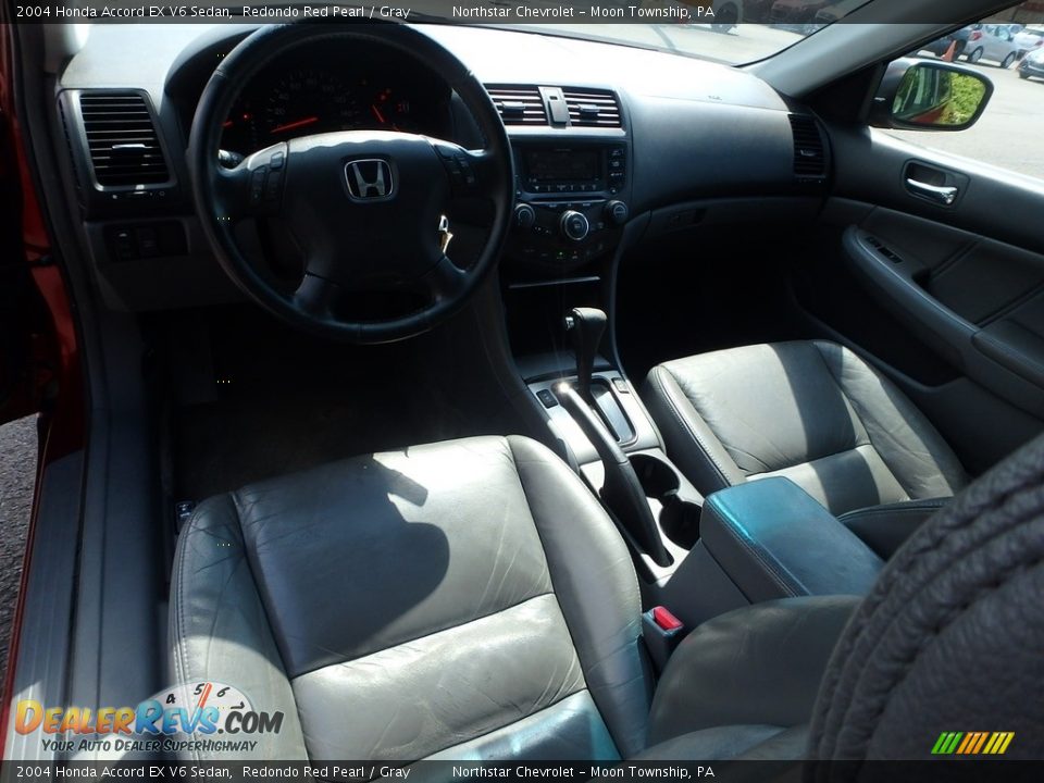 2004 Honda Accord EX V6 Sedan Redondo Red Pearl / Gray Photo #10