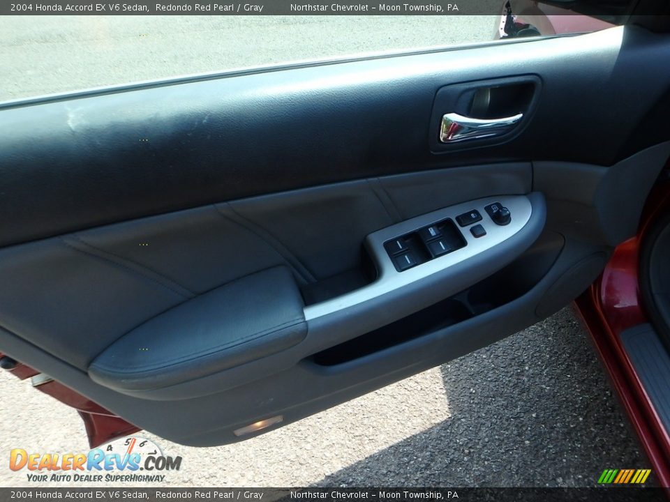 2004 Honda Accord EX V6 Sedan Redondo Red Pearl / Gray Photo #11