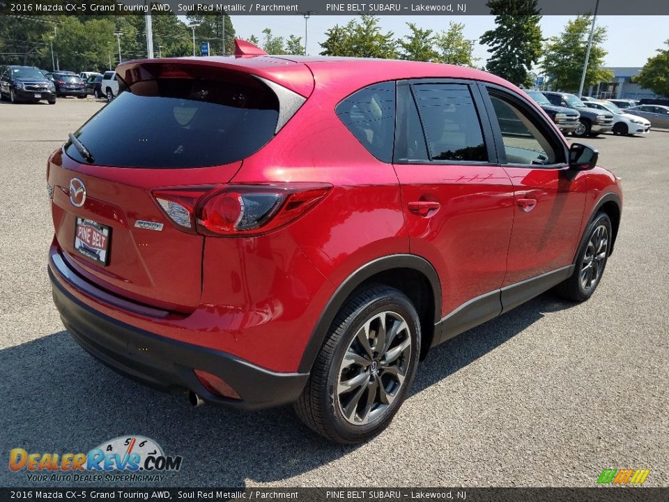 2016 Mazda CX-5 Grand Touring AWD Soul Red Metallic / Parchment Photo #7