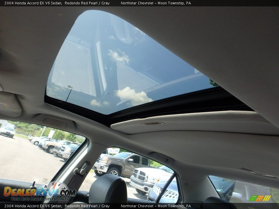 2004 Honda Accord EX V6 Sedan Redondo Red Pearl / Gray Photo #12