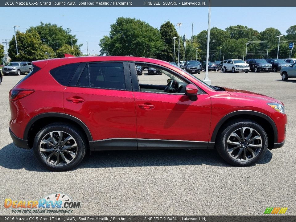 2016 Mazda CX-5 Grand Touring AWD Soul Red Metallic / Parchment Photo #8