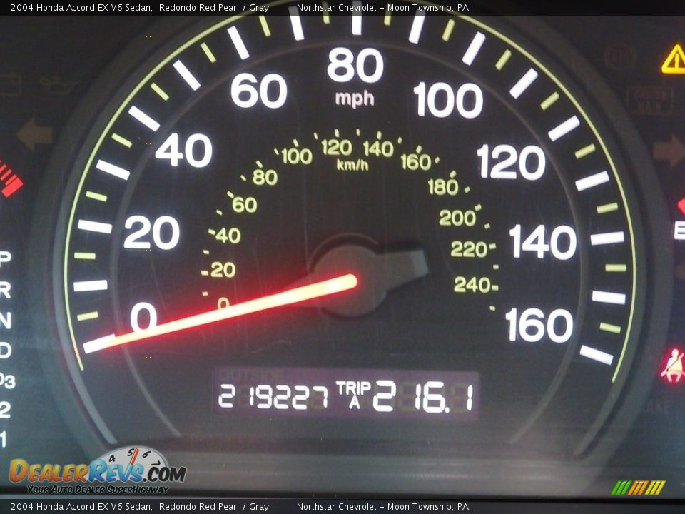 2004 Honda Accord EX V6 Sedan Redondo Red Pearl / Gray Photo #15