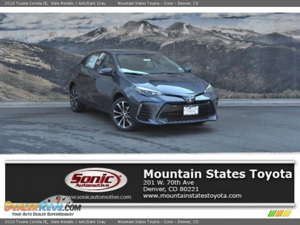 2019 Toyota Corolla SE Slate Metallic / Ash/Dark Gray Photo #1