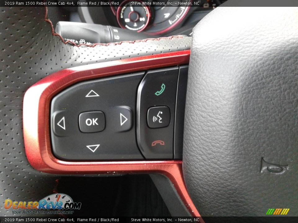 2019 Ram 1500 Rebel Crew Cab 4x4 Steering Wheel Photo #19