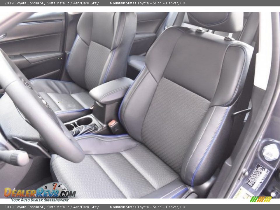 2019 Toyota Corolla SE Slate Metallic / Ash/Dark Gray Photo #7