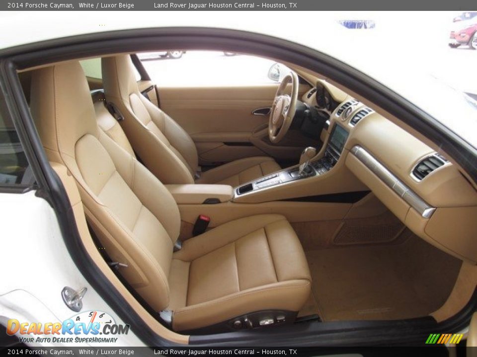 2014 Porsche Cayman White / Luxor Beige Photo #5