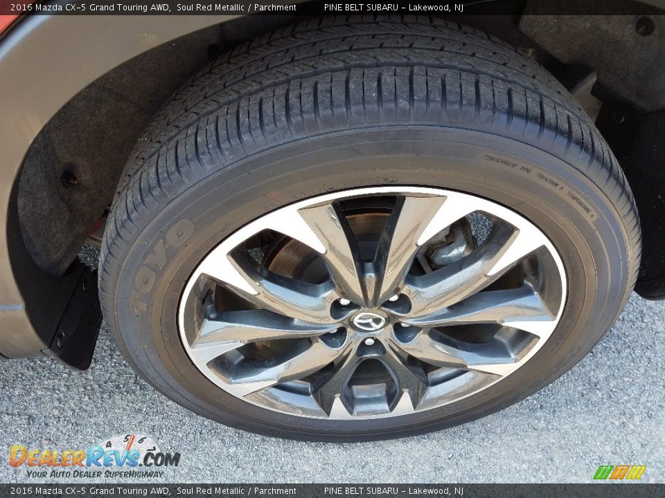 2016 Mazda CX-5 Grand Touring AWD Soul Red Metallic / Parchment Photo #17