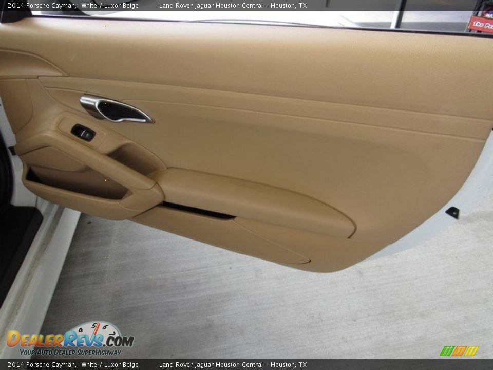 2014 Porsche Cayman White / Luxor Beige Photo #15