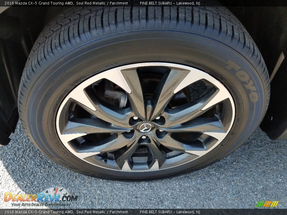 2016 Mazda CX-5 Grand Touring AWD Soul Red Metallic / Parchment Photo #22