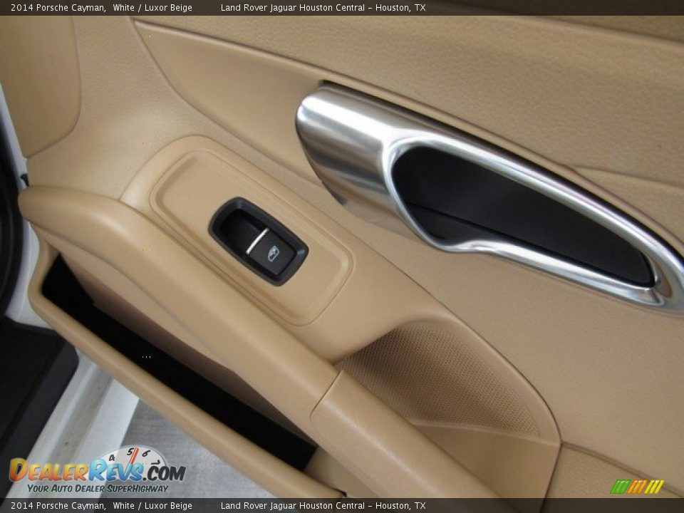 2014 Porsche Cayman White / Luxor Beige Photo #16