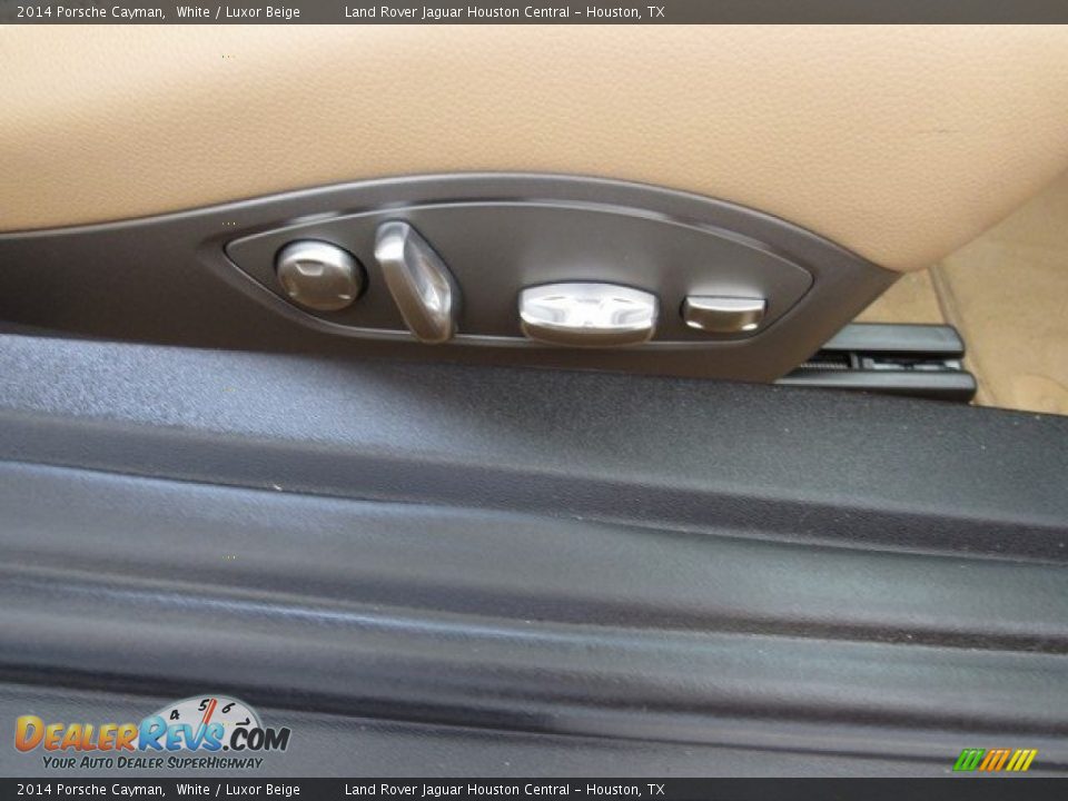 2014 Porsche Cayman White / Luxor Beige Photo #17