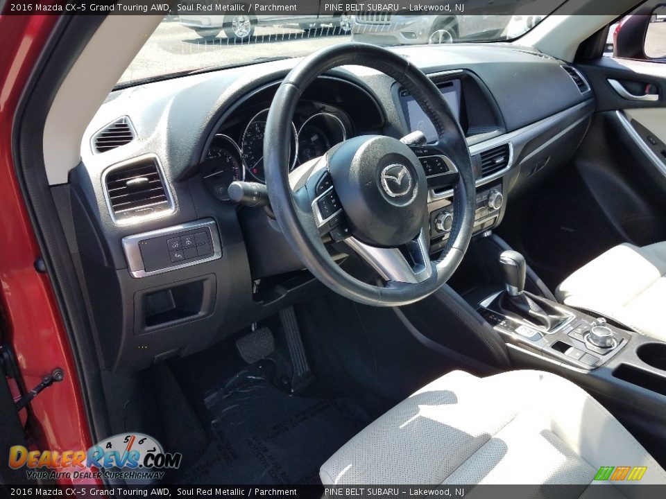 2016 Mazda CX-5 Grand Touring AWD Soul Red Metallic / Parchment Photo #23