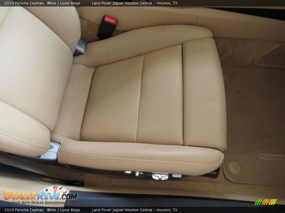 2014 Porsche Cayman White / Luxor Beige Photo #18