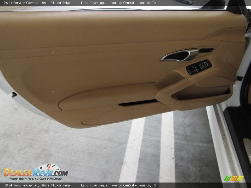 2014 Porsche Cayman White / Luxor Beige Photo #19
