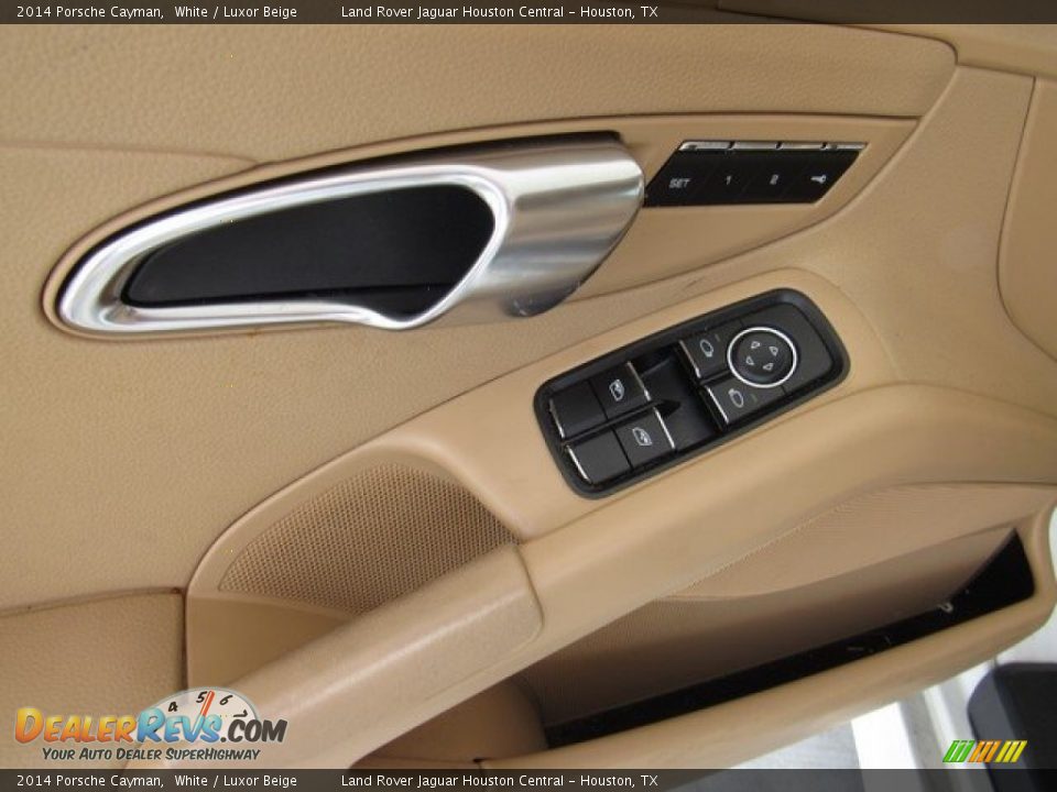 2014 Porsche Cayman White / Luxor Beige Photo #20