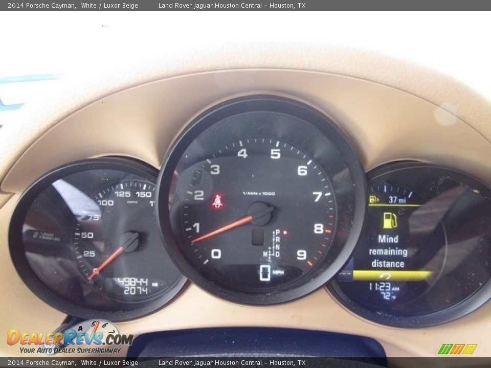 2014 Porsche Cayman White / Luxor Beige Photo #26