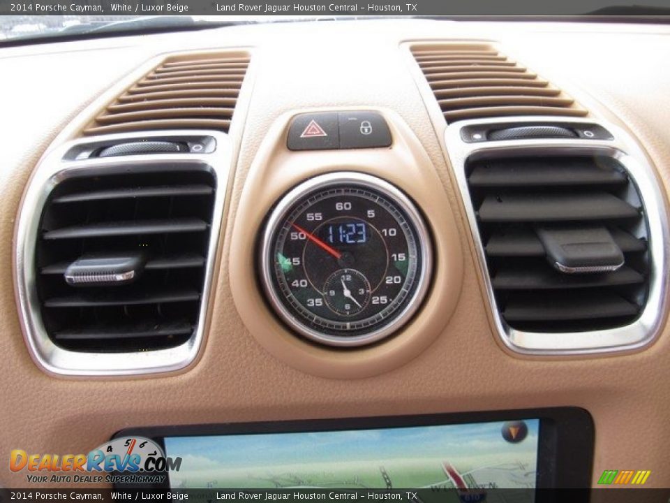 2014 Porsche Cayman White / Luxor Beige Photo #27
