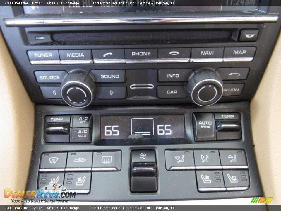 2014 Porsche Cayman White / Luxor Beige Photo #29